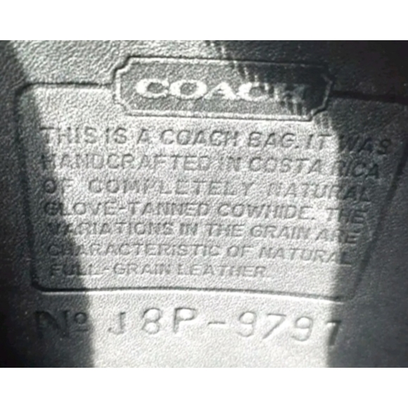 Coach 9791 Vintage Black Leather Daypack Rucksack 90's Backpack - Picture 5 of 9